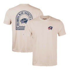 NHL Khaki Columbus Blue Jackets Levelwear Richmond Stained Glass T-Shirt