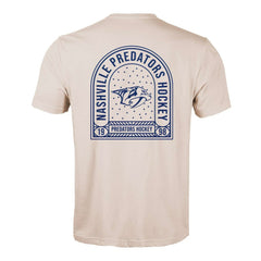 NHL Khaki Nashville Predators Levelwear Richmond Stained Glass T-Shirt