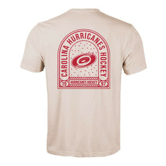 NHL Khaki Carolina Hurricanes Levelwear Richmond Stained Glass T-Shirt