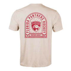 NHL Khaki Florida Panthers Levelwear Richmond Stained Glass T-Shirt