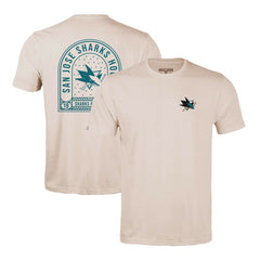 NHL Khaki San Jose Sharks Levelwear Richmond Stained Glass T-Shirt