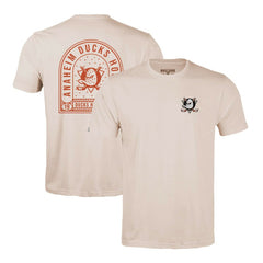 NHL Khaki Anaheim Ducks Levelwear Richmond Stained Glass T-Shirt