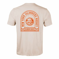 NHL Khaki New York Islanders Levelwear Richmond Stained Glass T-Shirt