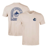 NHL Khaki Vancouver Canucks Levelwear Richmond Stained Glass T-Shirt