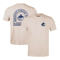 NHL Khaki Vancouver Canucks Levelwear Richmond Stained Glass T-Shirt