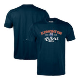 NHL Navy Edmonton Oilers Levelwear Richmond Ice Wall T-Shirt