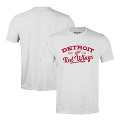 NHL White Detroit Red Wings Levelwear Richmond Ice Wall T-Shirt