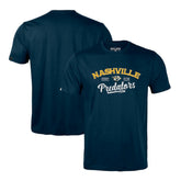 NHL Navy Nashville Predators Levelwear Richmond Ice Wall T-Shirt