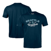 NHL Deep Sea Blue Seattle Kraken Levelwear Richmond Ice Wall T-Shirt