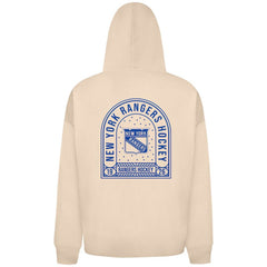 NHL Khaki New York Rangers Levelwear Uphill Stained Glass Full-Zip Hoodie Jacket