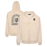 NHL Khaki Vegas Golden Knights Levelwear Uphill Stained Glass Full-Zip Hoodie Jacket