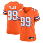 Zach Allen Women's Mile High Collection 1977 Throwback Player Game Jersey - Denver Broncos