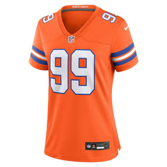 Zach Allen Women's Mile High Collection 1977 Throwback Player Game Jersey - Denver Broncos