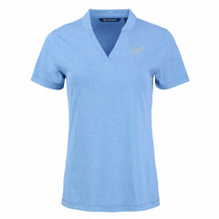 MLB Kansas City Royals Cutter & Buck Women's Forge Stretch Blade DryTec V-Neck Polo
