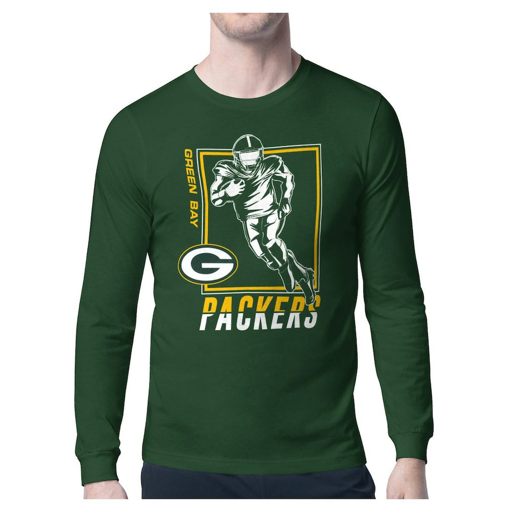 Starter Player Grid Graphic Long Sleeve T-Shirt - Green Bay Packers