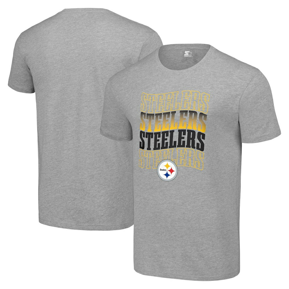 Starter Four Team Name Logo T-Shirt - Pittsburgh Steelers
