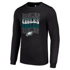 Starter Team Name Graphic Long Sleeve T-Shirt - Philadelphia Eagles