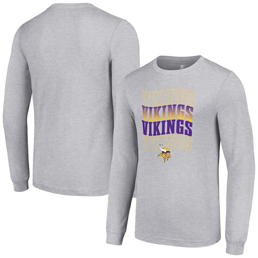 Starter Team Name Graphic Long Sleeve T-Shirt - Minnesota Vikings