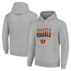 Starter Four Team Name Logo Fleece Pullover Hoodie - Cincinnati Bengals