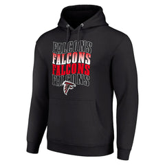 Starter Four Team Name Logo Fleece Pullover Hoodie - Atlanta Falcons