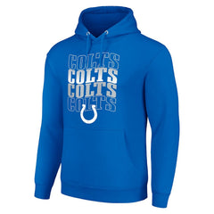 Starter Four Team Name Logo Fleece Pullover Hoodie - Indianapolis Colts