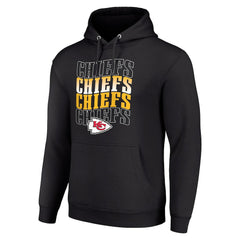 Starter Four Team Name Logo Fleece Pullover Hoodie - Kansas City Chiefs
