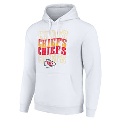 Starter Four Team Name Logo Fleece Pullover Hoodie - Kansas City Chiefs