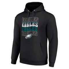 Starter Four Team Name Logo Fleece Pullover Hoodie - Philadelphia Eagles