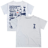 Tottenham Hotspur Vive La Fete Youth Impressions Artwork T-Shirt - White