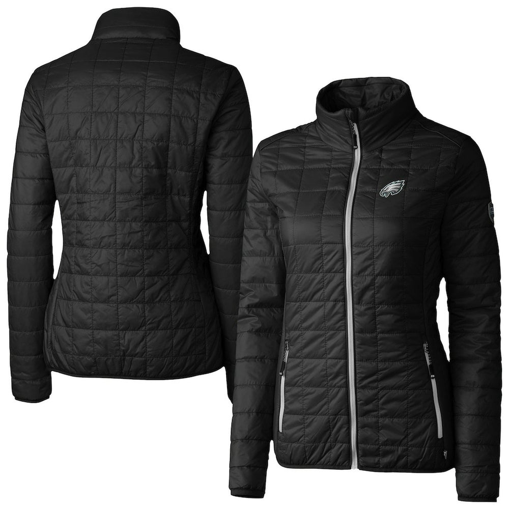 Cutter & Buck Women's Rainier PrimaLoft Eco Insulated Full-Zip Puffer Jacket - Philadelphia Eagles
