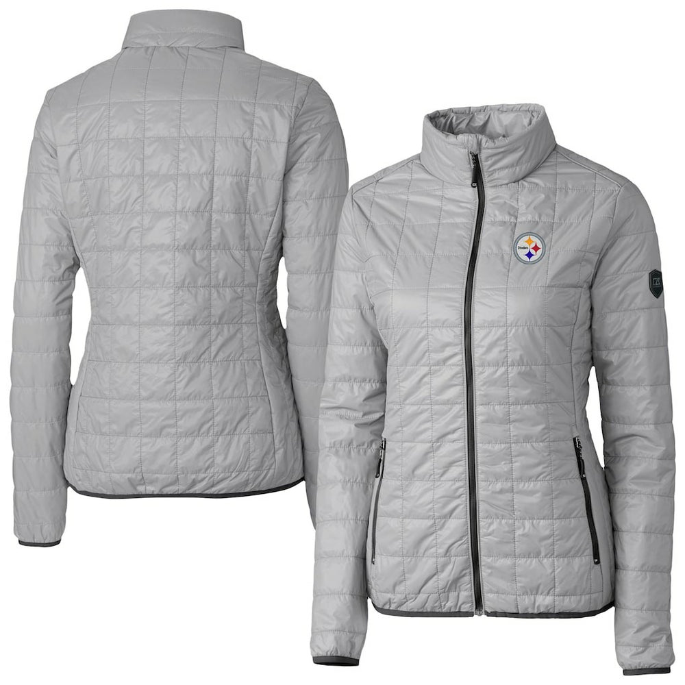Cutter & Buck Women's Rainier PrimaLoft Eco Insulated Full-Zip Puffer Jacket - Pittsburgh Steelers