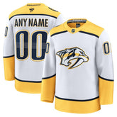 NHL White Nashville Predators Fanatics Away Premium Custom Jersey
