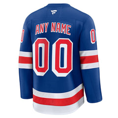 NHL Royal New York Rangers Fanatics Home Premium Custom Jersey