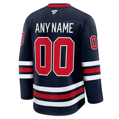 NHL Navy Winnipeg Jets Fanatics Alternate Premium Custom Jersey
