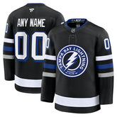 NHL Black Tampa Bay Lightning Fanatics Alternate Premium Custom Jersey