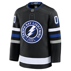 NHL Black Tampa Bay Lightning Fanatics Alternate Premium Custom Jersey