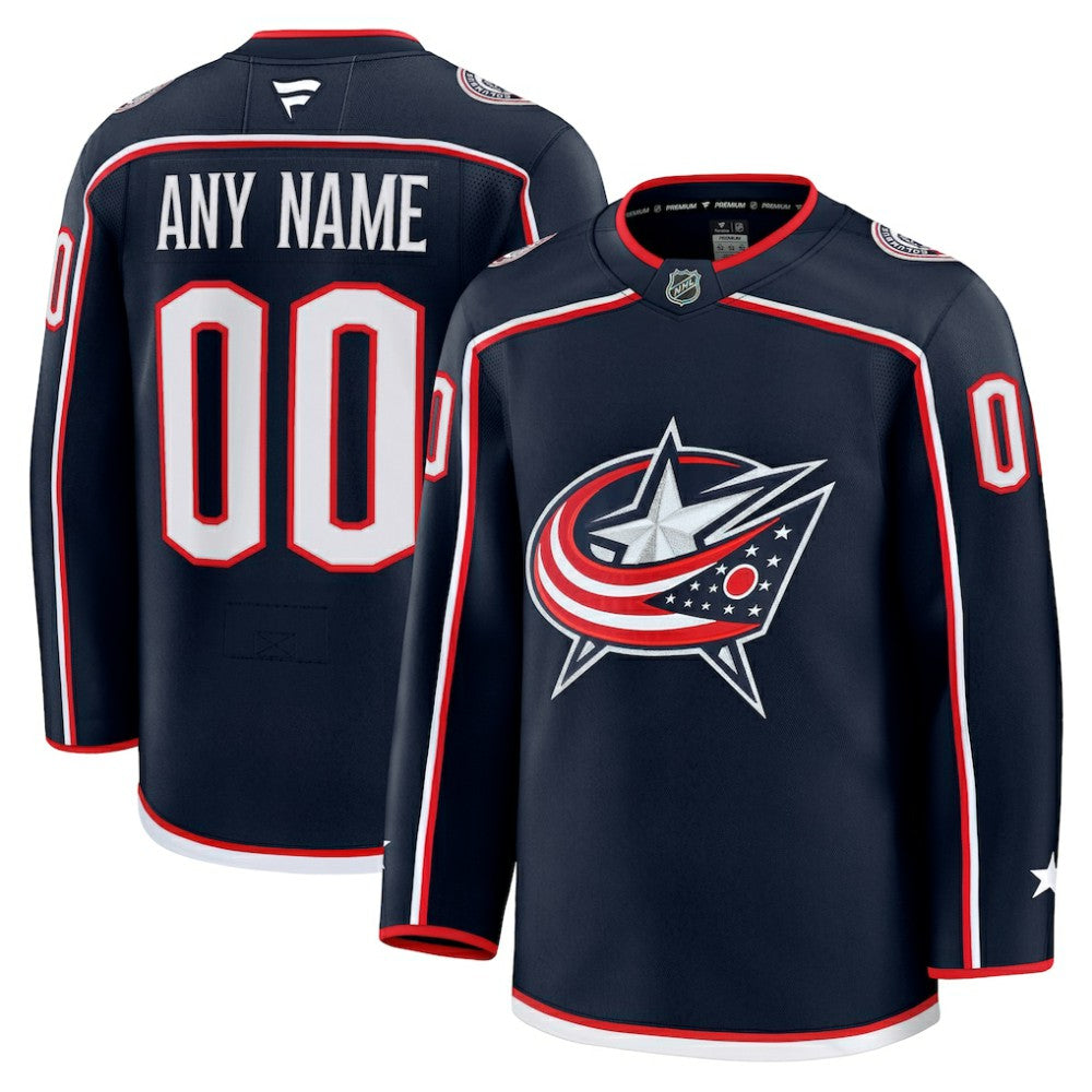 NHL Navy Columbus Blue Jackets Fanatics Home Premium Custom Jersey