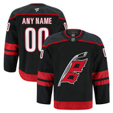 NHL Black Carolina Hurricanes Fanatics Home Authentic Pro Custom Jersey