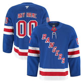 NHL Royal New York Rangers Fanatics Home Authentic Pro Custom Jersey