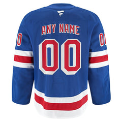 NHL Royal New York Rangers Fanatics Home Authentic Pro Custom Jersey