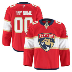 NHL Red Florida Panthers Fanatics Home Authentic Pro Custom Jersey