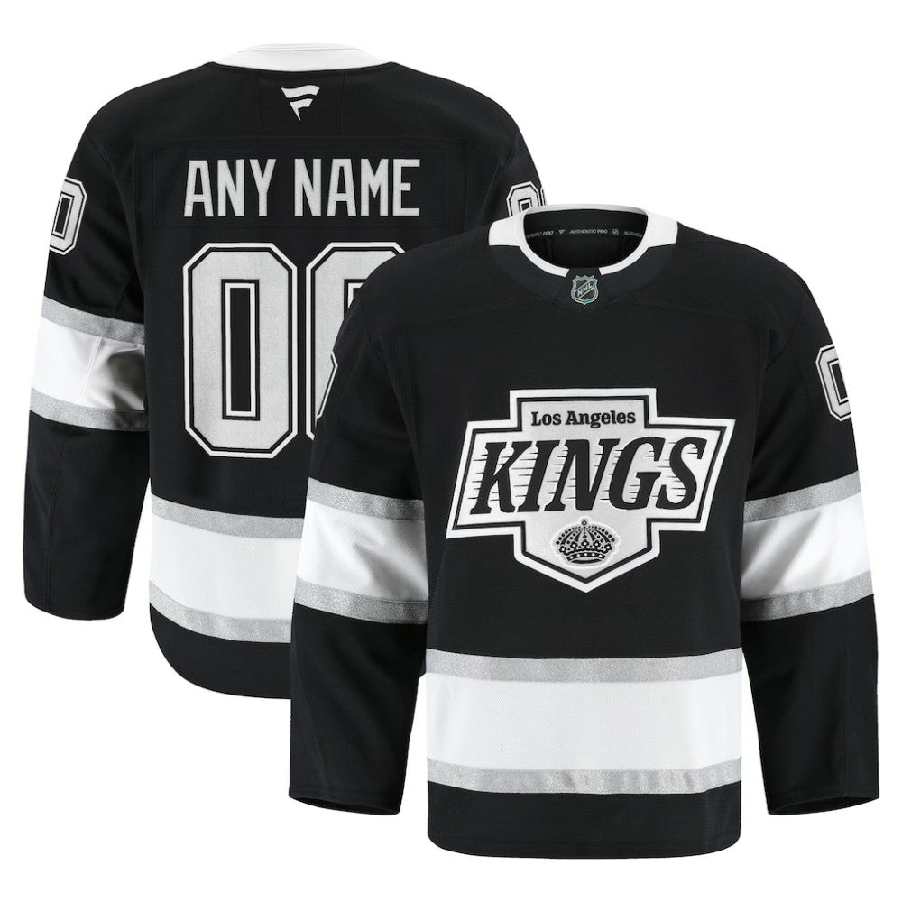 NHL Black Los Angeles Kings Fanatics Home Authentic Pro Custom Jersey
