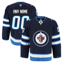 NHL Navy Winnipeg Jets Fanatics Home Authentic Pro Custom Jersey