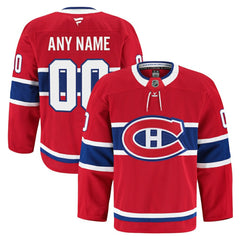 NHL Red Montreal Canadiens Fanatics Home Authentic Pro Custom Jersey
