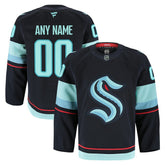 NHL Navy Seattle Kraken Fanatics Home Authentic Pro Custom Jersey