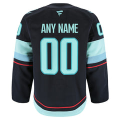 NHL Navy Seattle Kraken Fanatics Home Authentic Pro Custom Jersey