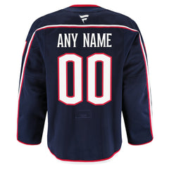 NHL Navy Columbus Blue Jackets Fanatics Home Authentic Pro Custom Jersey
