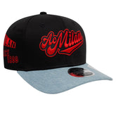 AC Milan New Era 9FIFTY Stretch-Snap Adjustable Hat - New Era Black/Denim