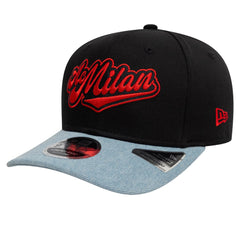 AC Milan New Era 9FIFTY Stretch-Snap Adjustable Hat - New Era Black/Denim