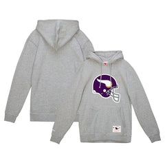 Helmet Logo Vintage Pullover Hoodie - Minnesota Vikings
